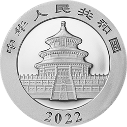 2022版熊猫贵金属纪念币30克圆形铂质纪念币