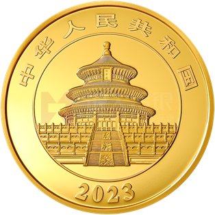 2023版熊猫贵金属纪念币1公斤圆形金质纪念币