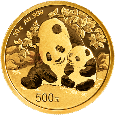 2024版熊猫30克普制金质纪念币