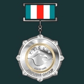 2012年2月金富士集总裁勋章制作、银质勋章定做