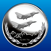 2013年12月中国空军航空兵42师战友聚会纪念银币定做
