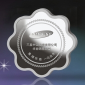 2014年4月：定做三星公司纯银纪念章订制纯银纪念币