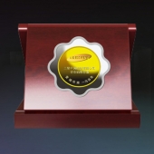 2014年4月：金银币定制厂家加工铸造三星银包金纪念章
