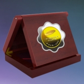 2014年4月：金银币定制厂家加工铸造三星银包金纪念章