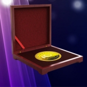 2015年1月：东呈酒店集团十年老员工纯银牌制作纪念银章定制