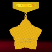 2016年6月定制　汉滨区委组织部优秀共产党员奖章定制