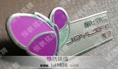 蝴蝶造型高档徽章,精美徽章,金属徽章