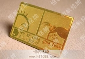 高档镀金徽章,精美胸章,冲压胸章