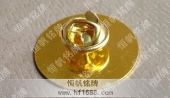 沙金徽章,沙金胸章,沙金胸徽,沙金胸针
