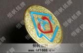 沙金徽章,沙金胸章,沙金胸徽,沙金胸针