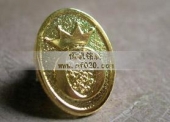 皇冠镀金徽章,镀金胸章,镀金徽标,镀金胸针