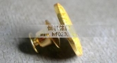 富盈酒店金属镀金徽章,纯金徽章,真金徽章