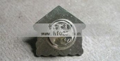 理想之家徽章,锌合金冲压徽章,金属立体徽章
