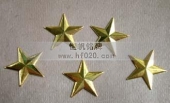 金属镀金五角星徽章,五角星胸标,五角星胸针