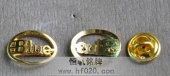 BLUE公司镀金胸针,镀金徽章,镀金胸花