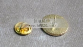 百合园林蚀刻徽章,钛金徽章,光面徽章