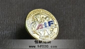金属滴胶徽章,金属滴塑徽章,金属磨沙金徽章