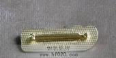 香港名牌LOGO标志徽章,纯金胸针,纯金胸花