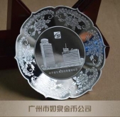 广州金盘定做,纯金金盘定做,金盘制作,黄金金盘定制