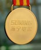 苏宁电器总裁特别奖金质金牌,纯金奖牌,纯金奖章定做